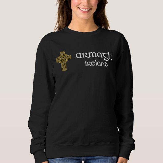 Armagh Celtic Cross Northern Ireland Souvenir スウェットシャツ (正面)