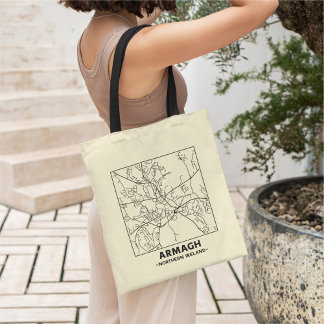 Armagh, Northern Ireland City Map Tote Bag トートバッグ