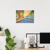 Arman Manookian – アウトリガーカヌーの男性 ポスター (ホームオフィス)