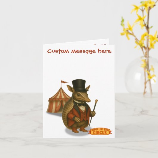 Armand, armadillo ringmaster カード (黄色い花)