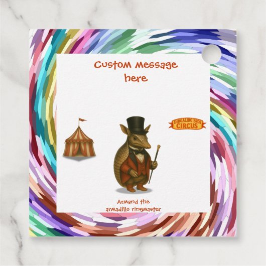 Armand, armadillo ringmaster フェイバータグ (裏面)