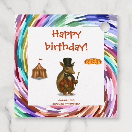 Armand, armadillo ringmaster フェイバータグ (裏面)