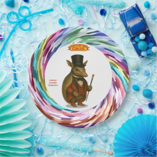 Armand, armadillo ringmaster ペーパープレート