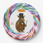 Armand, armadillo ringmaster ペーパープレート (正面)
