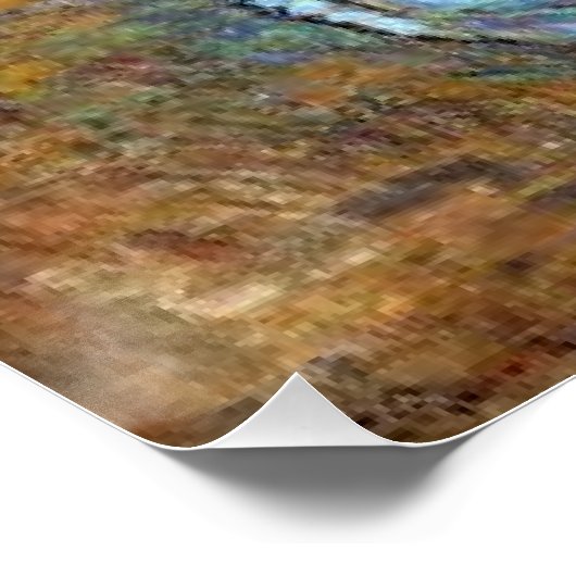 Armand Guillaumin – 菊の花瓶 ポスター (コーナー)