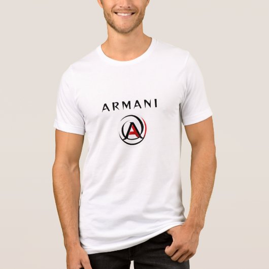 ARMANI やる気を起こさせる Tシャツ (正面)