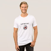 ARMANI やる気を起こさせる Tシャツ (正面全面)