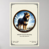 Armant (Egyptian Sheepdog) Zoology Series ポスター (正面)