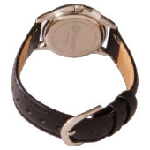 Armbanduhr in Neonfarben mit Schmetterlingsmotiv 腕時計 (裏面)