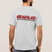 Armbar MMA 101の灰灰色のTシャツ Tシャツ (裏面)