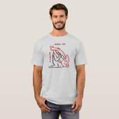 Armbar MMA 101の灰灰色のTシャツ Tシャツ (正面フル)