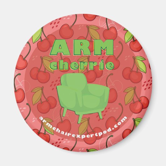 ArmChairエキスパートポッドキャストカーマグネット マグネット (正面)