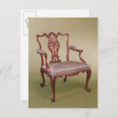 Armchair by Thomas Chippendale, c.1760 ポストカード (正面/裏面)