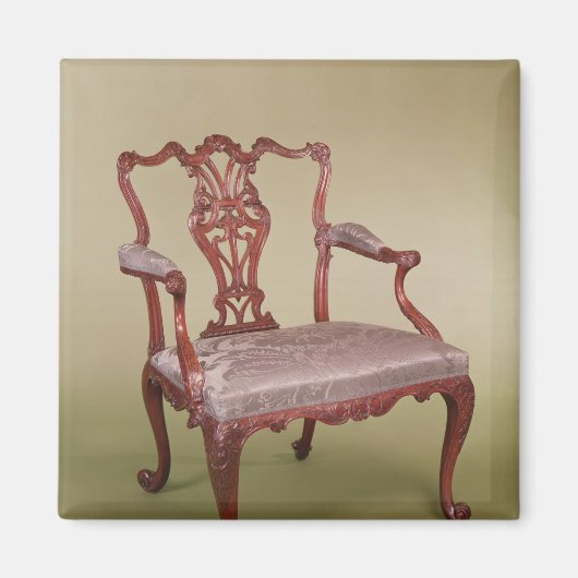 Armchair by Thomas Chippendale, c.1760 マグネット (正面)