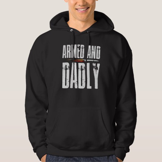 Armed AND Dadly Pride Flag USA Patriotic American  パーカ (正面)