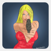 armed and dangerous スクエアシール (正面)