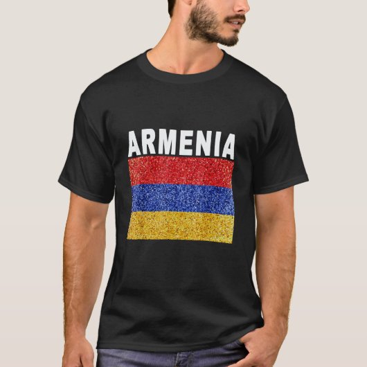 Armenia Artistic Armenian Flag Tシャツ (正面)