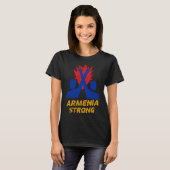 Armenia strong  vintage Defend Armenian community Tシャツ (正面フル)