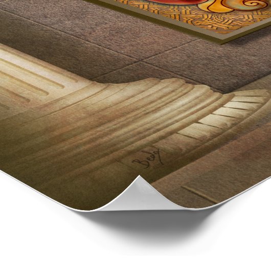 Armenian Alphabet Mural ポスター (角)