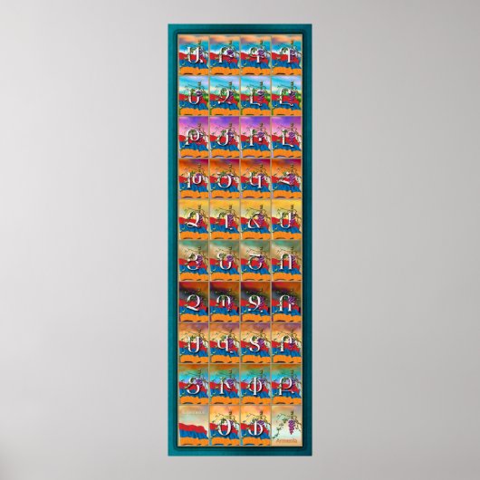 Armenian Alphabet Seasons ポスター (正面)