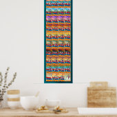 Armenian Alphabet Seasons ポスター (キッチン)