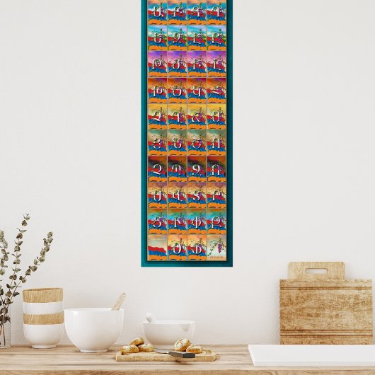 Armenian Alphabet Seasons ポスター (キッチン)