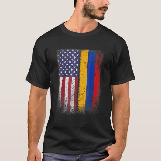 Armenian American Flag Armenia Usa Tシャツ (正面)