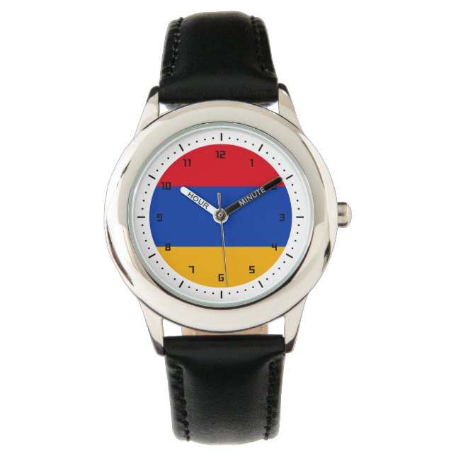 Armenian flag Watch 腕時計 (正面)