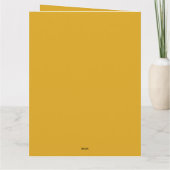 Armenian Happy New Year Elegant Gold Greeting Card カード (裏面)