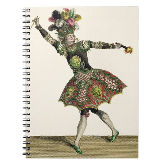 「Armide」、「精神」およびseveの鬼のための衣裳 ノートブック (正面)