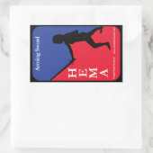 Arming sword HEMA decal 長方形シール (バッグ)