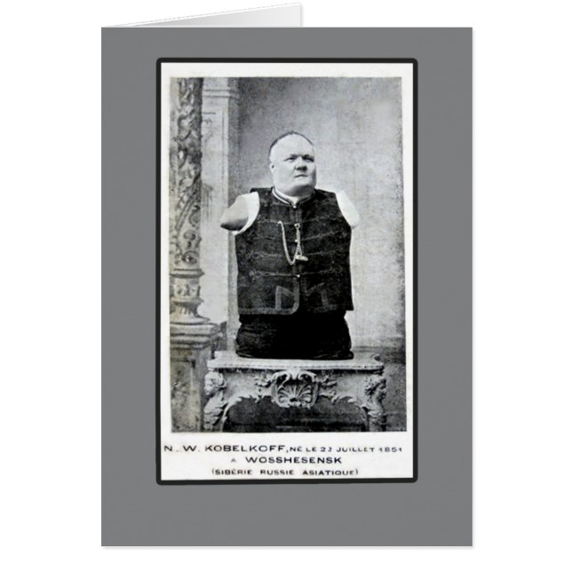 ArmlessおよびLegless人のヴィンテージの写真 (正面)