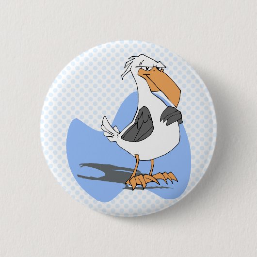 Armondoのアホウドリ 缶バッジ (正面)