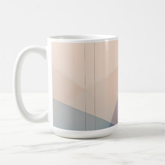 Armonía etérea Resumen Arte Color Pastel moderno コーヒーマグカップ (左)