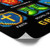Armor Of God Pixel Faith Christian Video Game Game ポスター (角)