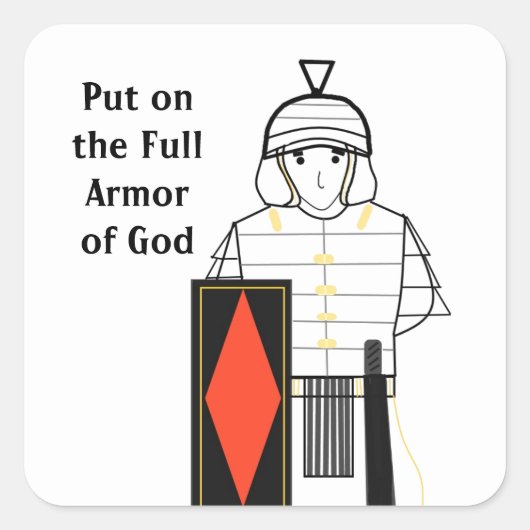 Armor of God Squareステッカー スクエアシール (正面)