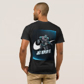 Armored Core – メカ戦争ミニマリストゲーミングタイポ Tシャツ (裏面フル)