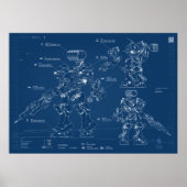 Armored core Blueprint ポスター (正面)