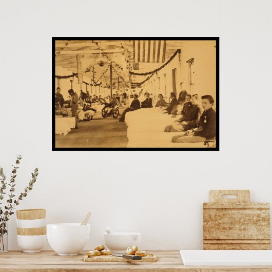 Armory Square Hospital DC 1864負傷者 ポスター (キッチン)