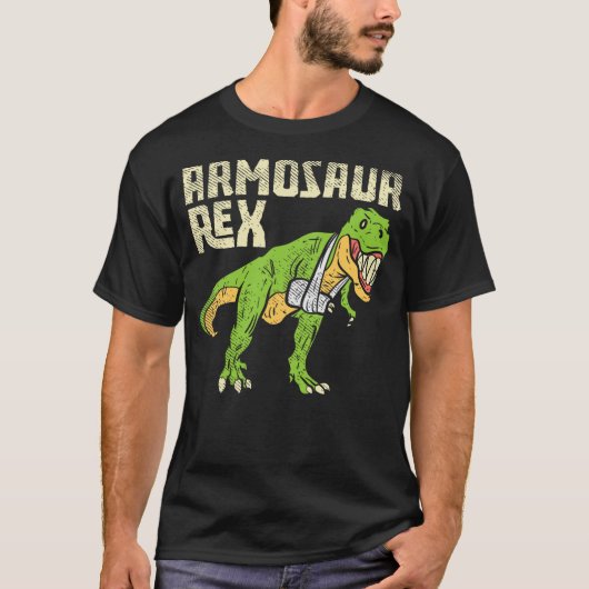 Armosaur Rex Dinosaur Broken Arm Operation Tシャツ (正面)