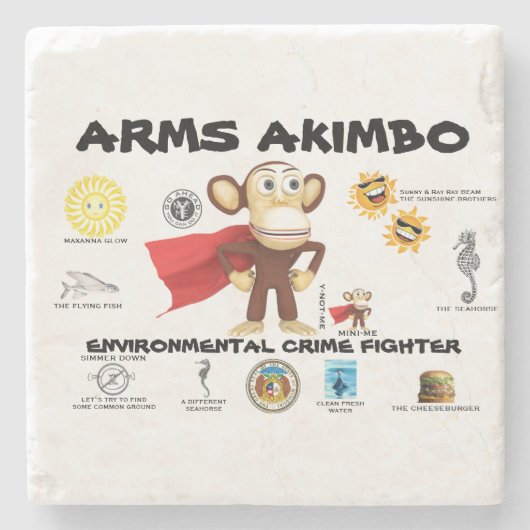 ARMSAKIMBO 石 コースター (正面)