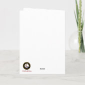 Armstrongクレスト&タータンチェック(ロビン付き) パーソナライズされた カード (裏面)