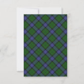 Armstrong Clan Tartan Scottish Plaid 招待状 (裏面)