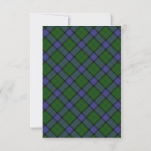 Armstrong Clan Tartan Scottish Plaid 招待状 (裏面)