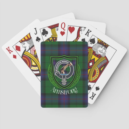 Armstrong Scottish Clan Tartan and Crest トランプ (裏面)