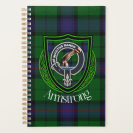 Armstrong Scottish Clan Tartan and Crest プランナー手帳