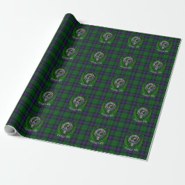 Armstrong Scottish Clan Tartan & Crest ラッピングペーパー