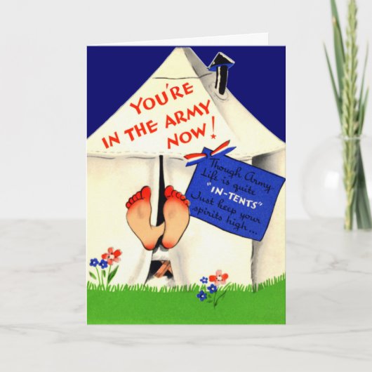 Army おもしろい Now Card カード (正面)