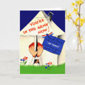 Army おもしろい Now Card カード (黄色い花)