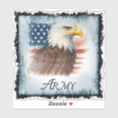 Army American Flag & Eagle シール (シート)